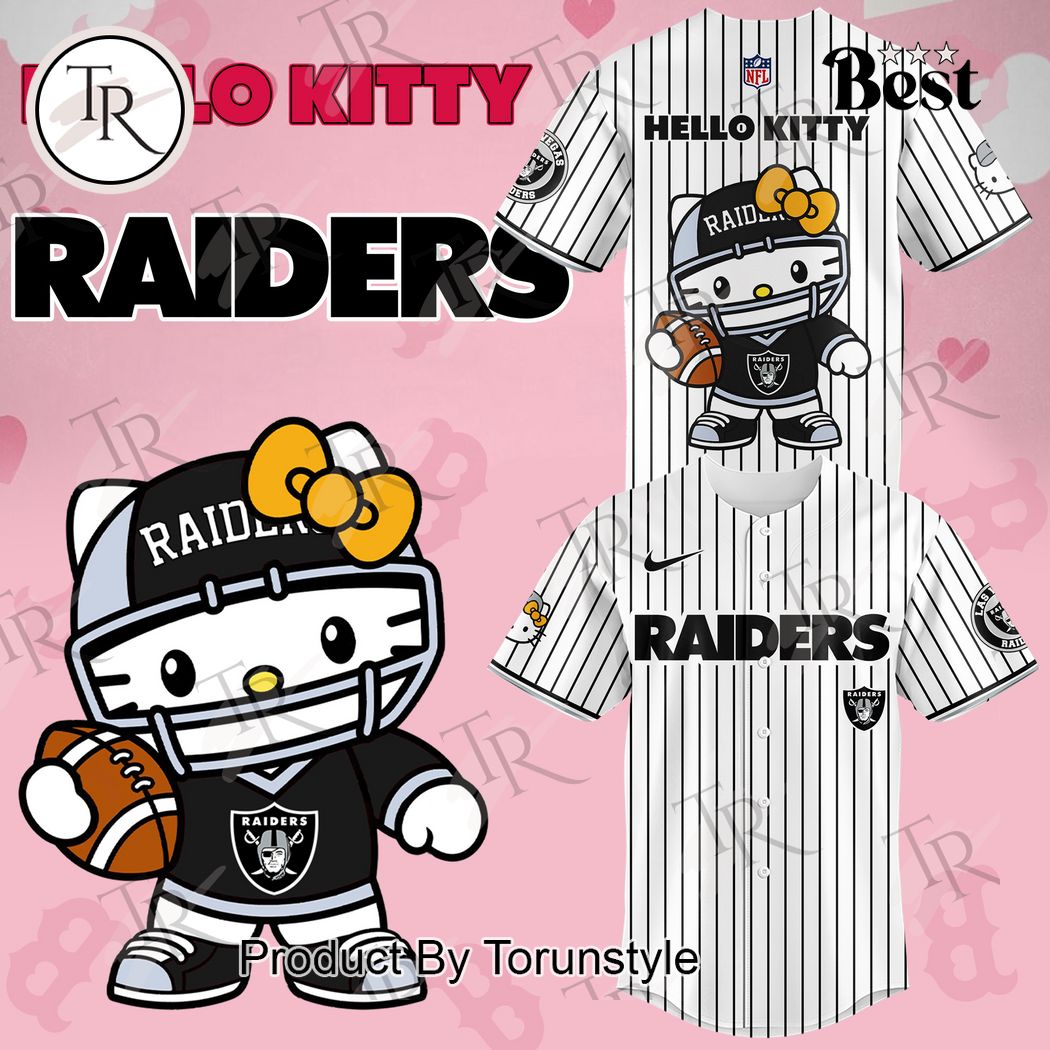 New Las Vegas Raiders Hello Kitty Custom Jersey Fan Gift 2024