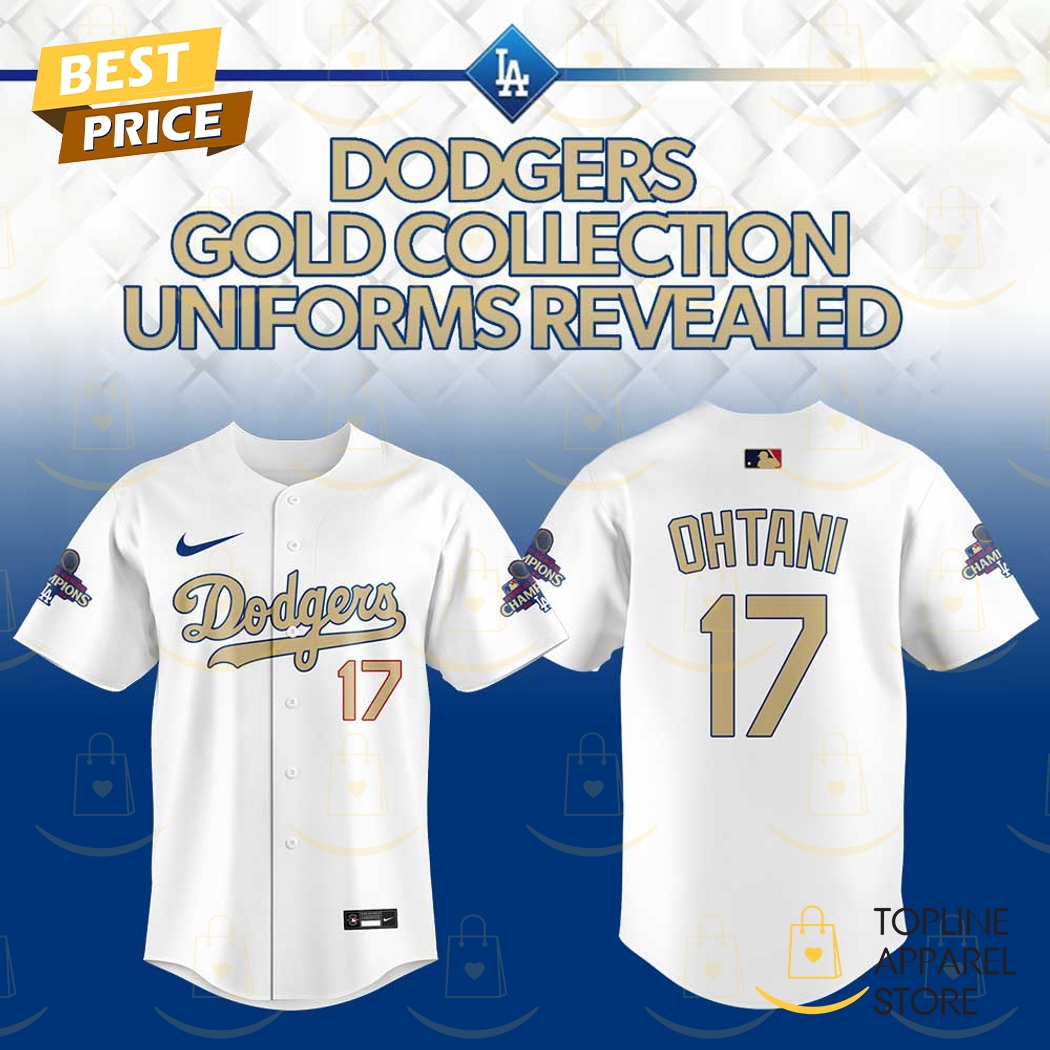 New Los Angeles Dodgers 2025 Gold Collection Champions Baseball Custom Jersey Fan Gift