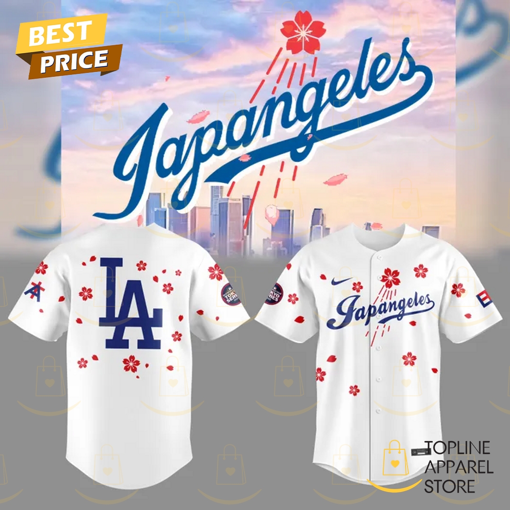 New Los Angeles Dodgers 2025 Japangeles Cherry Blossom Baseball Custom Jersey Fan Gift
