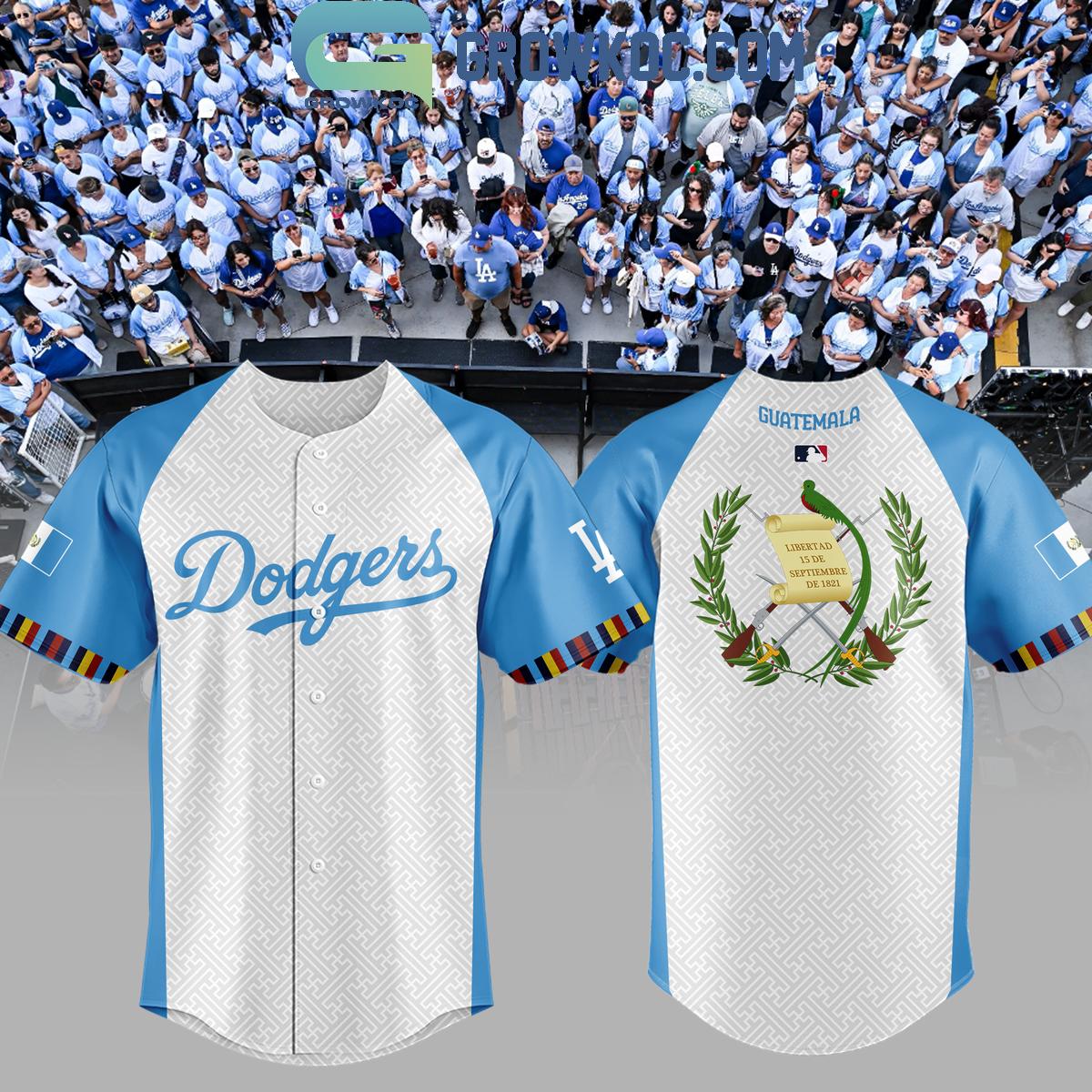 New Los Angeles Dodgers Guatemalan Heritage Night 2024 Baseball Custom Jersey Fan Gift