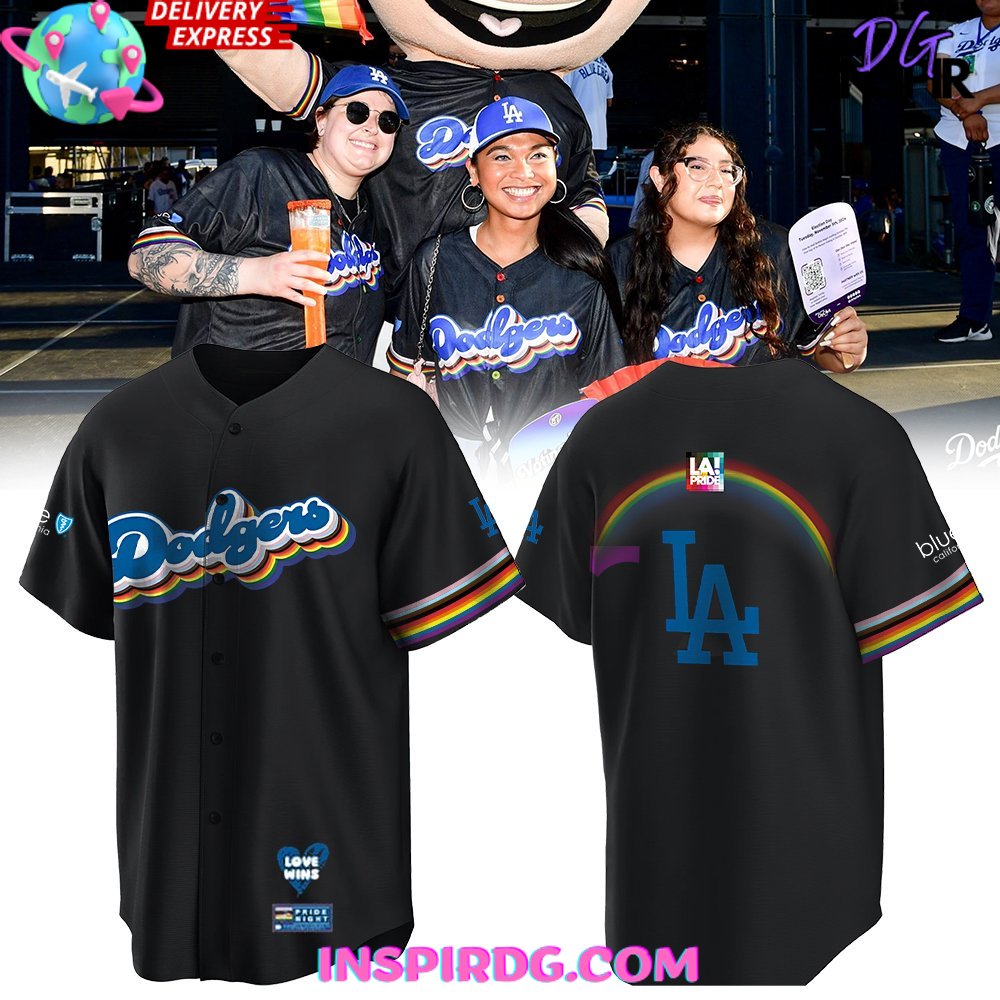 New Los Angeles Dodgers LGBT Pride Night Custom Jersey Fan Gift Shirt