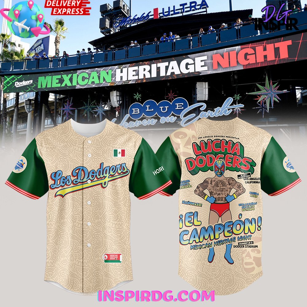 New Los Angeles Dodgers Mexican Heritage Night 2025 Baseball Custom Jersey Fan Gift