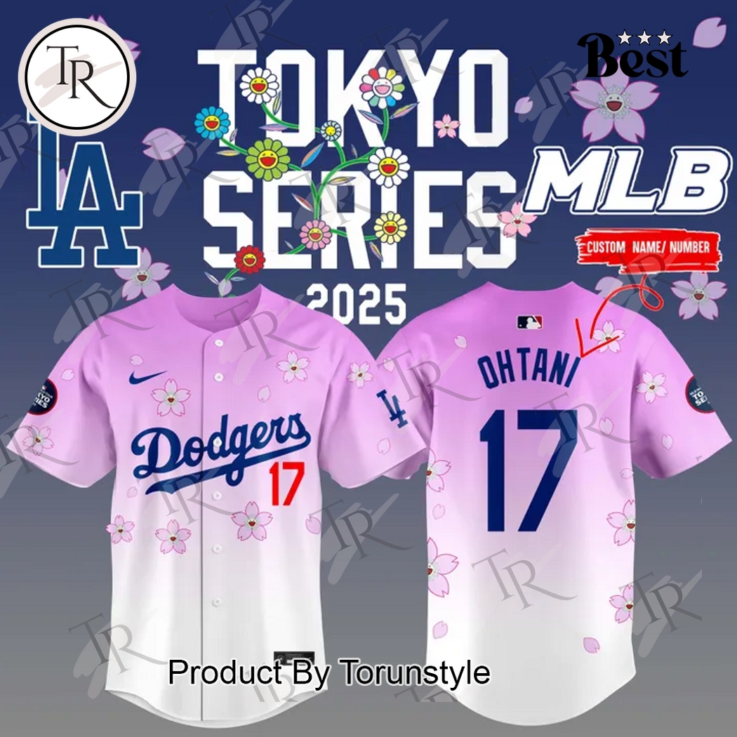 New Los Angeles Dodgers MLB Tokyo Series 2025 Special Baseball Custom Jersey Fan Gift