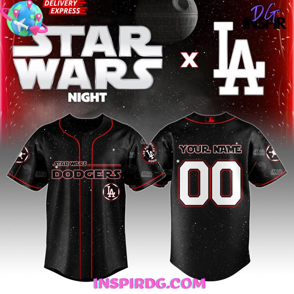 New Los Angeles Dodgers MLB x Star Wars Night 2025 Baseball Custom Jersey Fan Gift