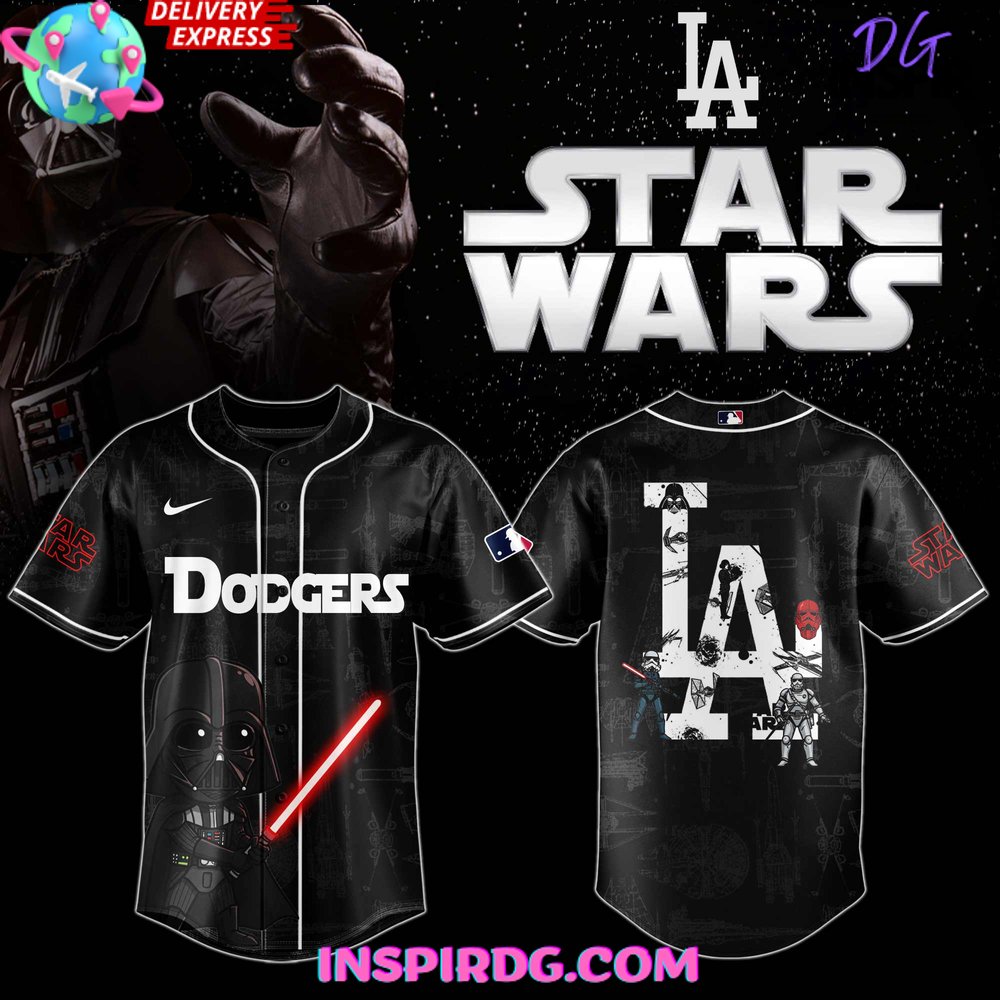 New Los Angeles Dodgers MLB x Star Wars Night Special Baseball Custom Jersey Fan Gift