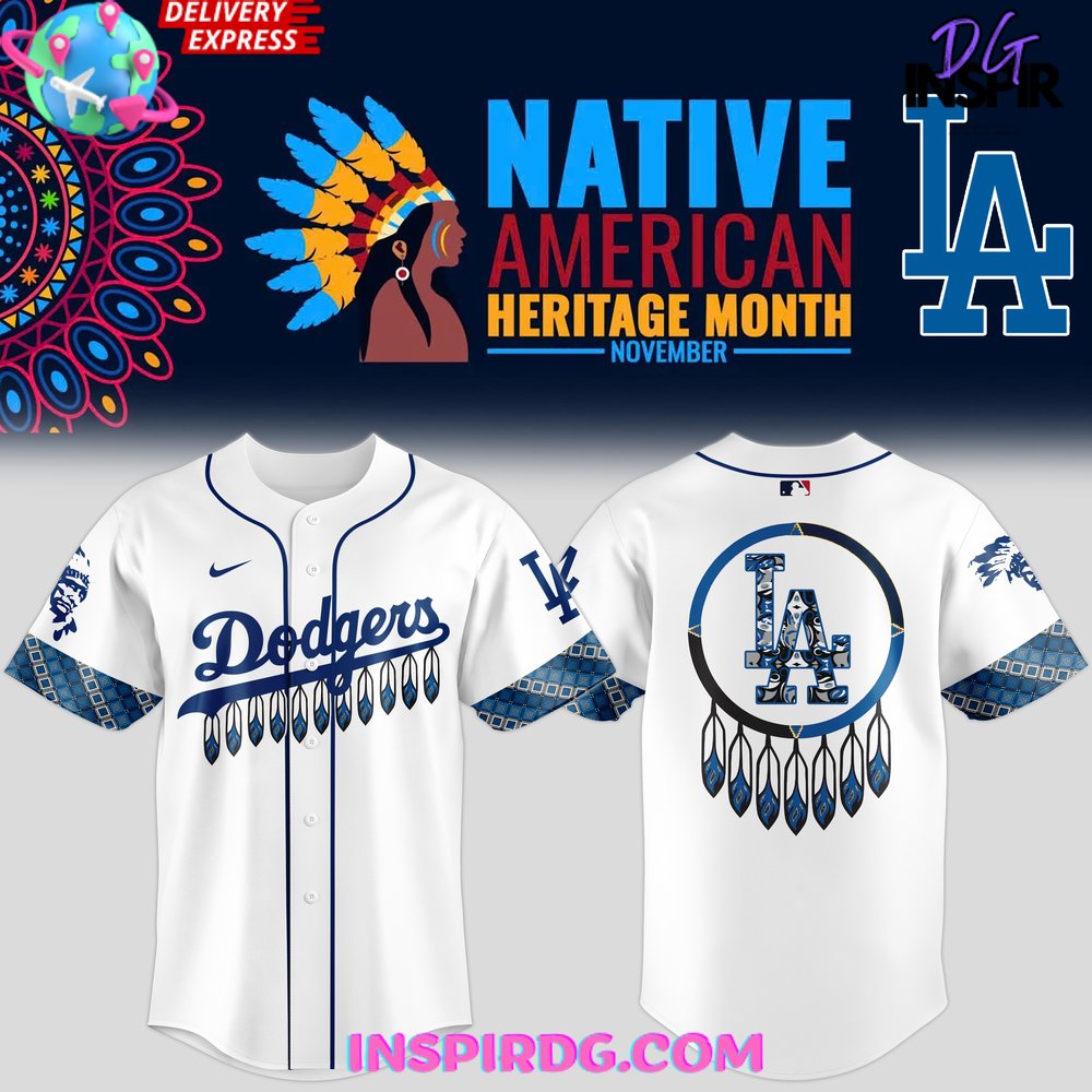 New Los Angeles Dodgers Native American Heritage Month 2024 Baseball Custom Jersey Fan Gift