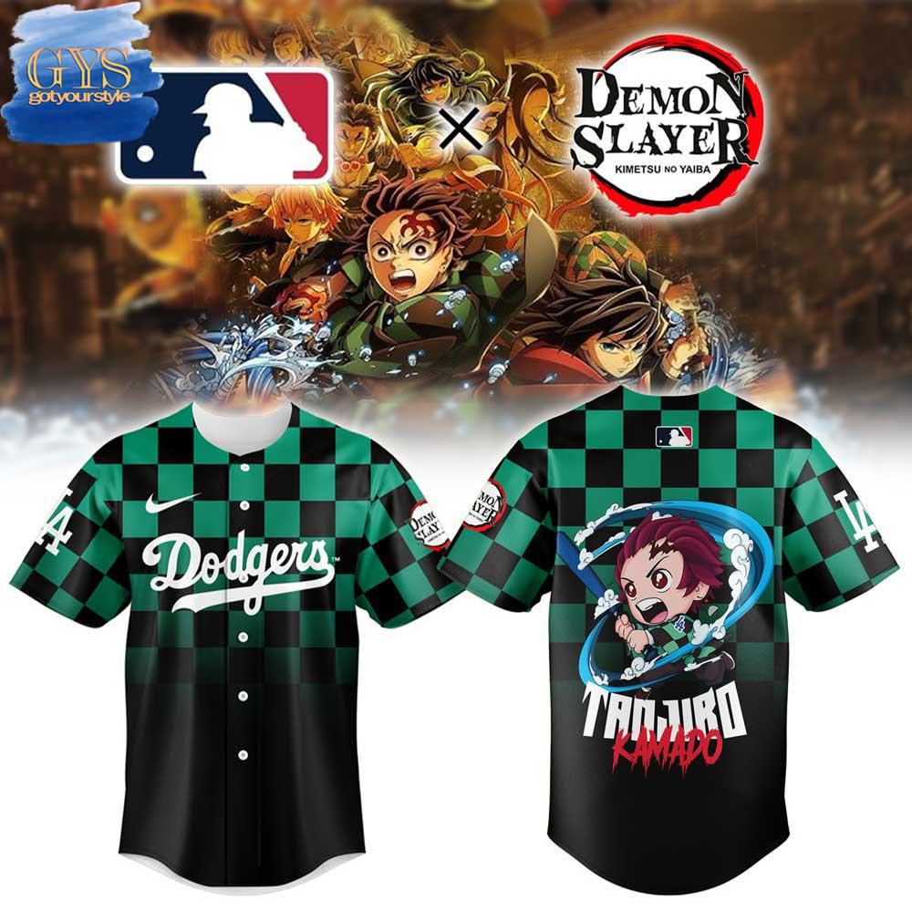 New Los Angeles Dodgers x Demon Slayer Baseball Custom Jersey Fan Gift