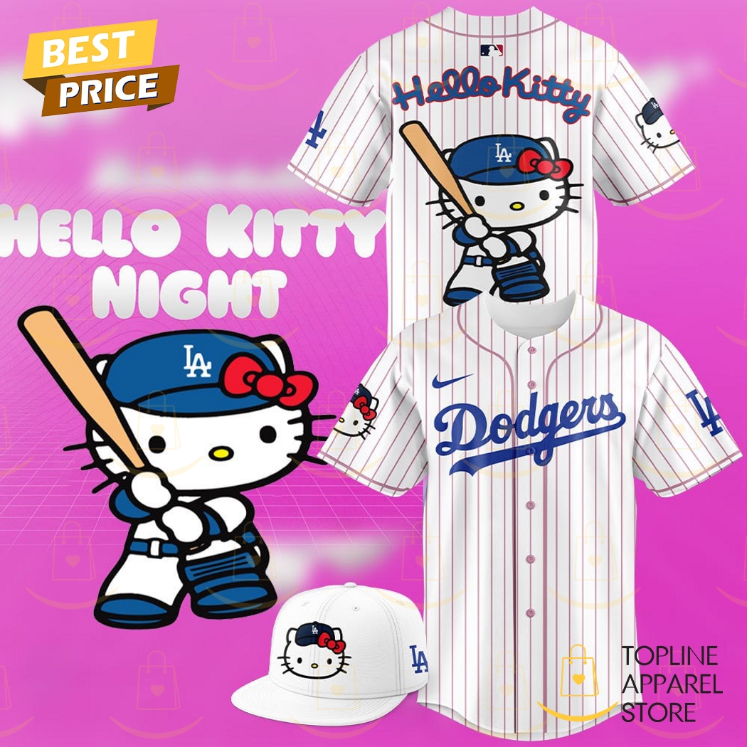 New Los Angeles Dodgers x Hello Kitty Night Game 2025 Baseball Custom Jersey Fan Gift