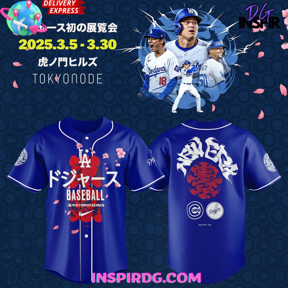 New Los Angeles Dodgers x MLB Tokyo Series 2025 Baseball Custom Jersey Fan Gift