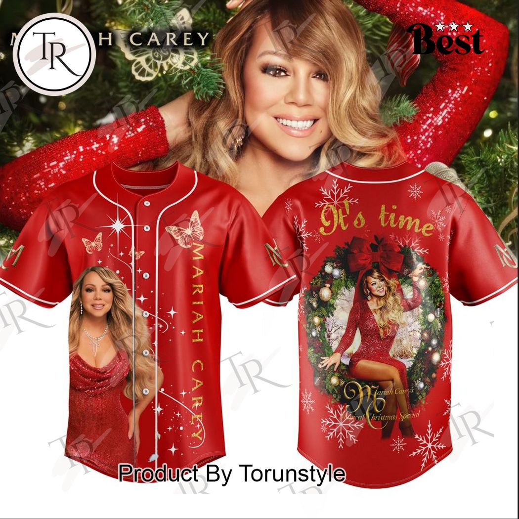 New Mariah Carey It's Time Baseball Custom Jersey Fan Gift