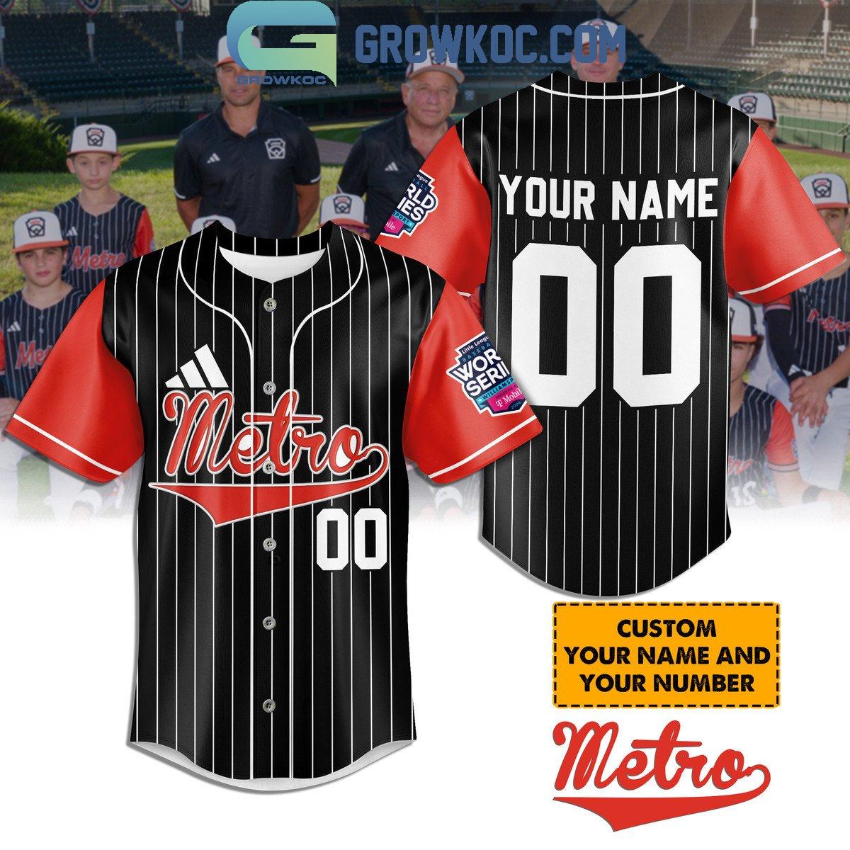 New Metro Little League World Series Personalized Baseball Custom Jersey Fan Gift
