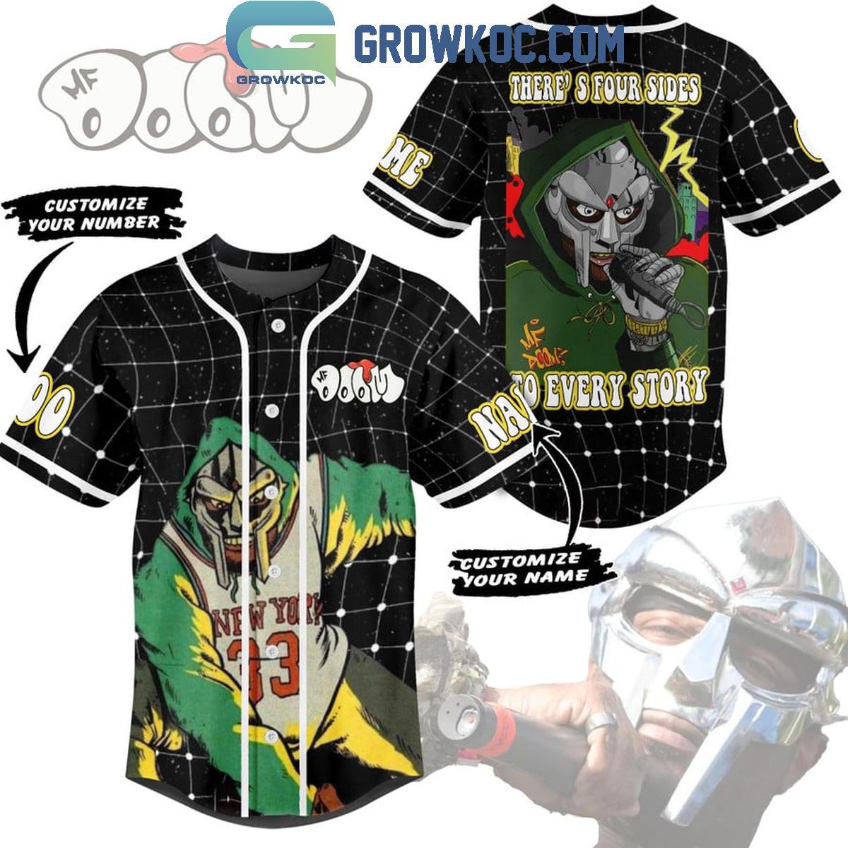 New MF Doom There's Four Sides To Every Story Personalized Baseball Custom Jersey Fan Gift