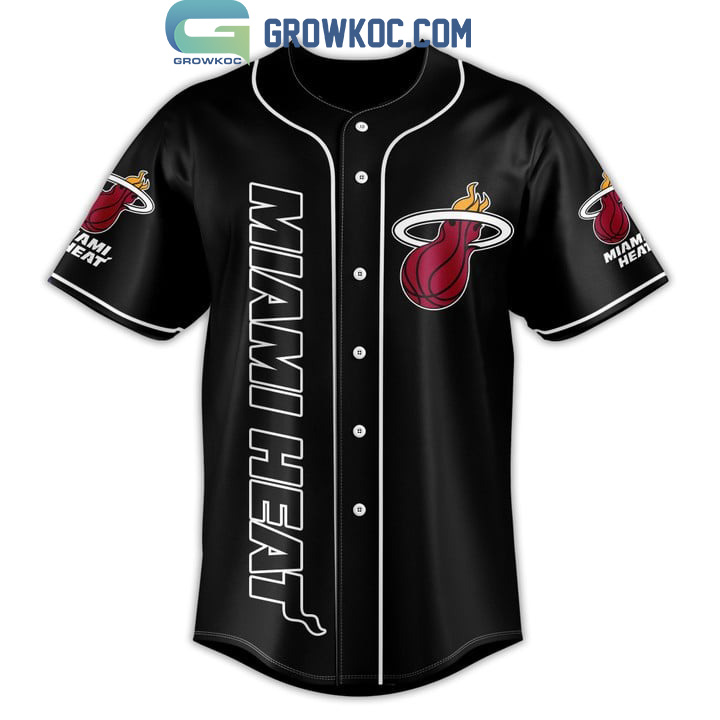 New Miami Heat NBA 1988 Black Design Baseball Custom Jersey Fan Gift