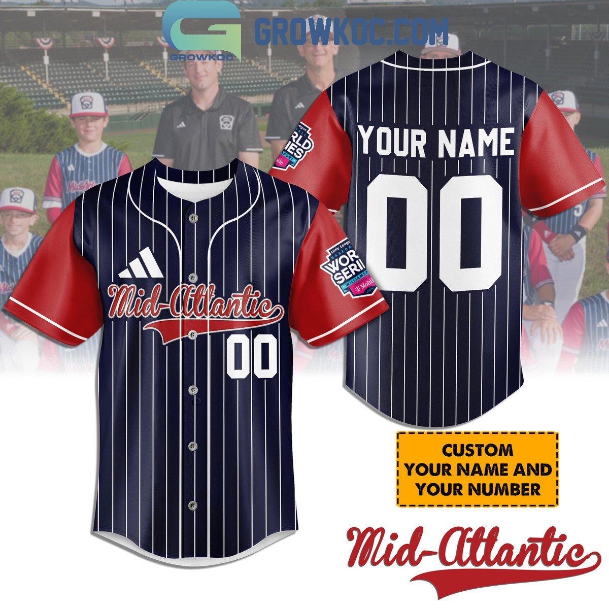 New Mid-Atlantic Little League World Series Personalized Baseball Custom Jersey Fan Gift