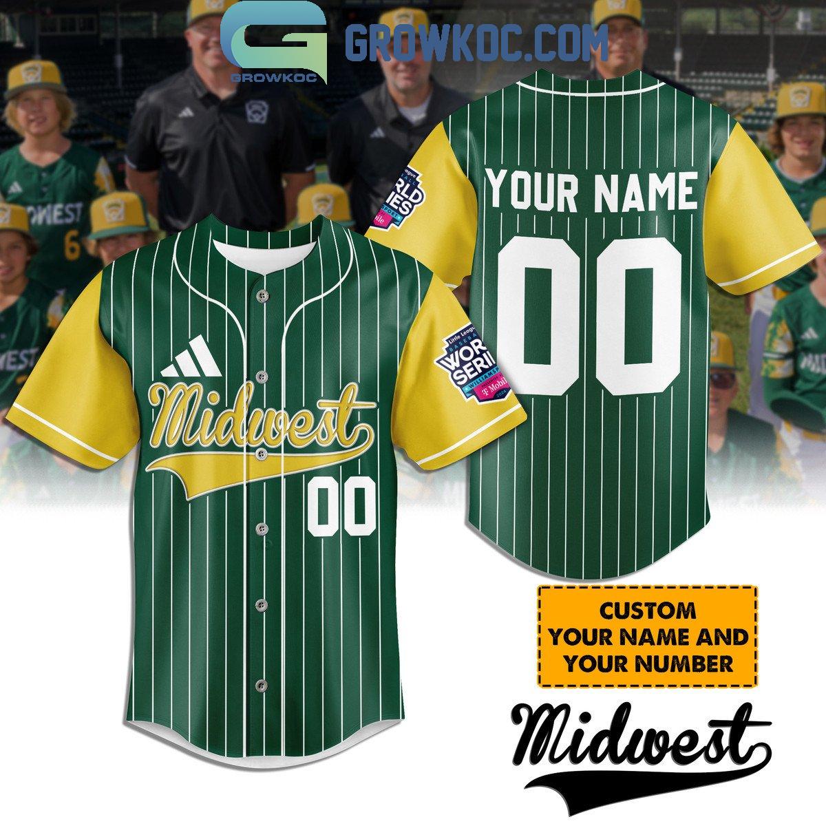 New Midwest Little League World Series Personalized Baseball Custom Jersey Fan Gift