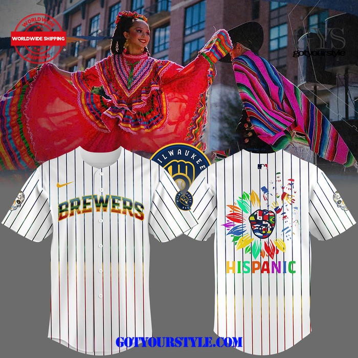 New Milwaukee Brewers 2024 Hispanic Heritage Month Baseball Custom Jersey Fan Gift