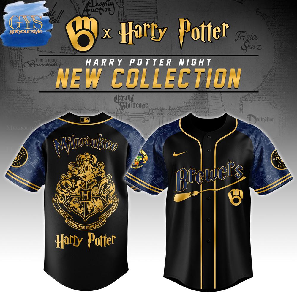 New Milwaukee Brewers MLB x Harry Potter Night Game Custom Jersey Fan Gift 2025