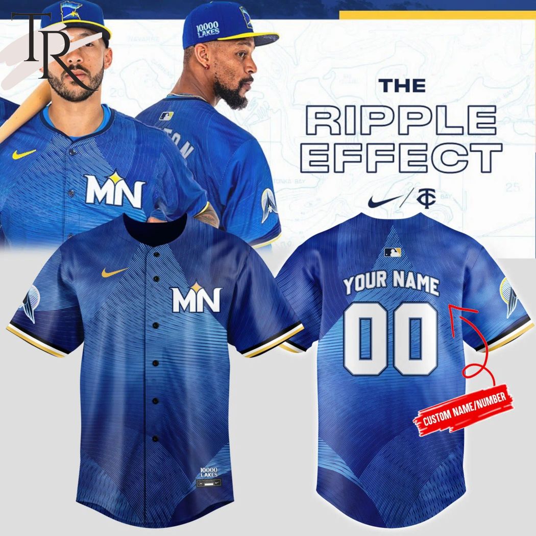New Minnesota Twins The Ripple Effect 2024 City Connect Club Baseball Custom Jersey Fan Gift
