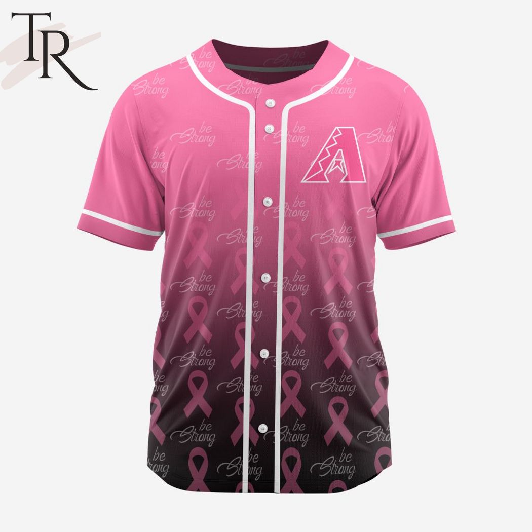 New MLB Arizona Diamondbacks Special Pink Design Fight Breast Cancer Baseball Custom Jersey Fan Gift