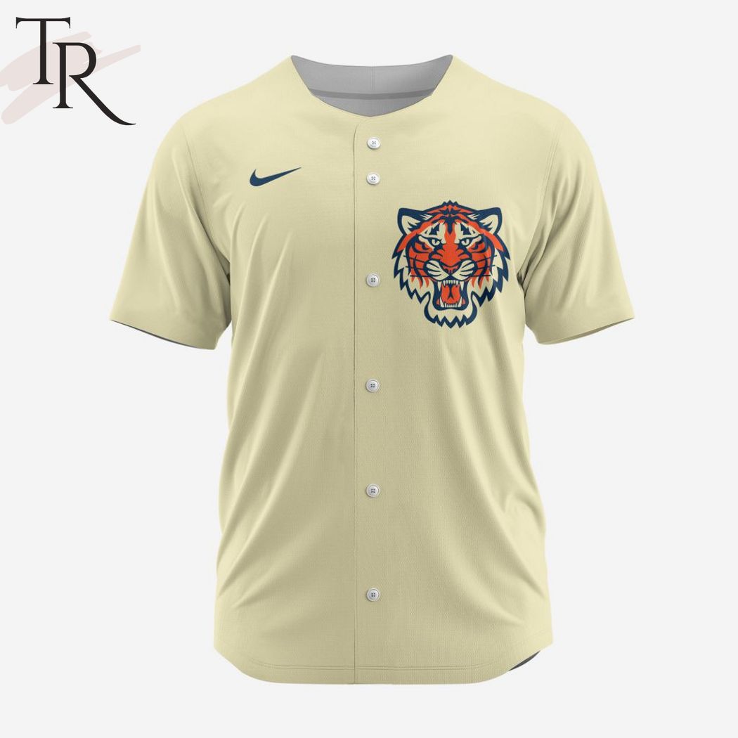 New MLB Detroit Tigers Personalized Reverse Retro Concept Design Baseball Custom Jersey Fan Gift