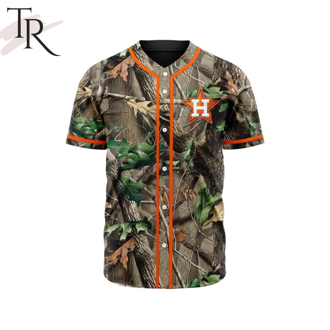 New MLB Houston Astros Special Realtree Camo Hunting Baseball Custom Jersey Fan Gift