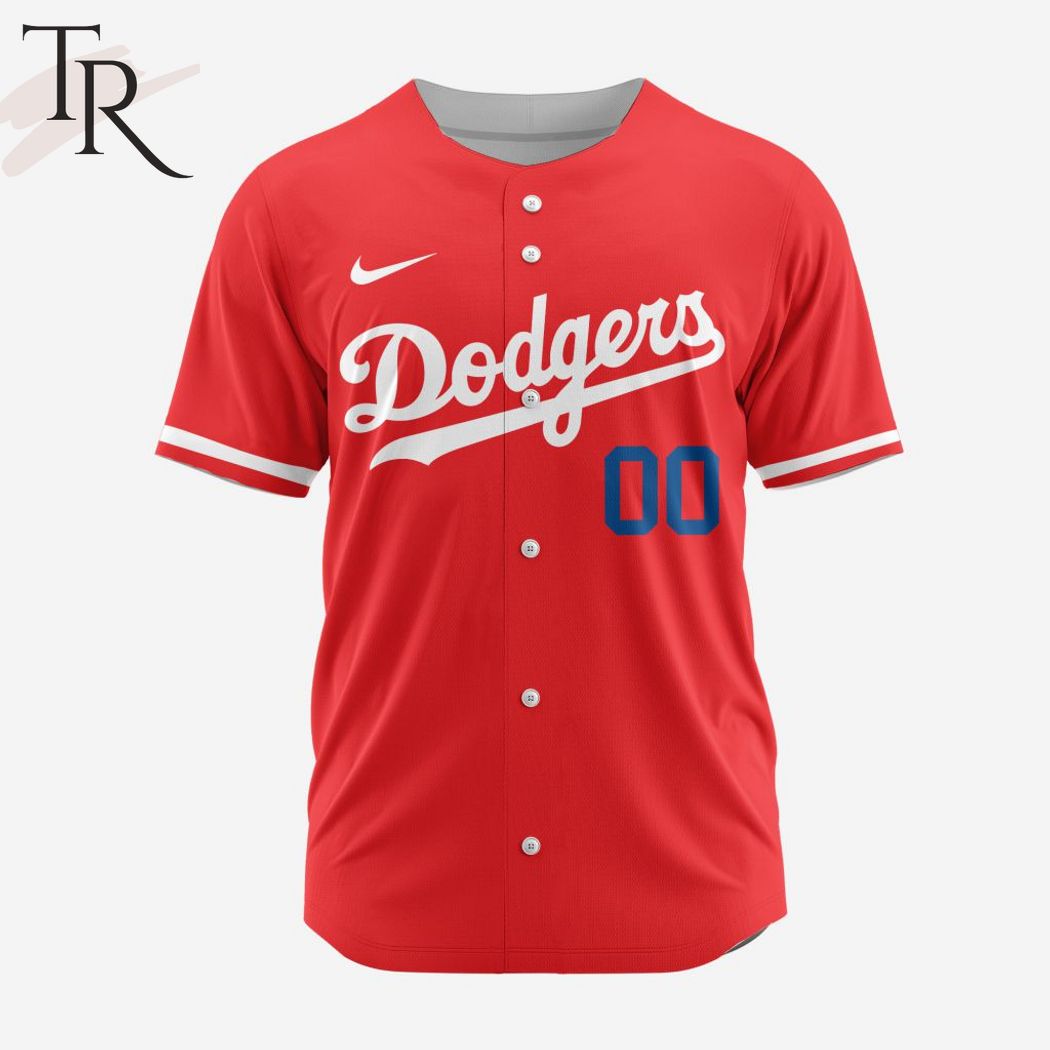 New MLB Los Angeles Dodgers Personalized Reverse Retro Concept Design Baseball Custom Jersey Fan Gift