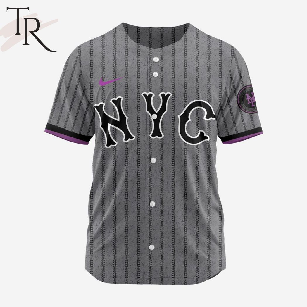New MLB New York Mets Personalized 2024 City Connect Baseball Custom Jersey Fan Gift Design
