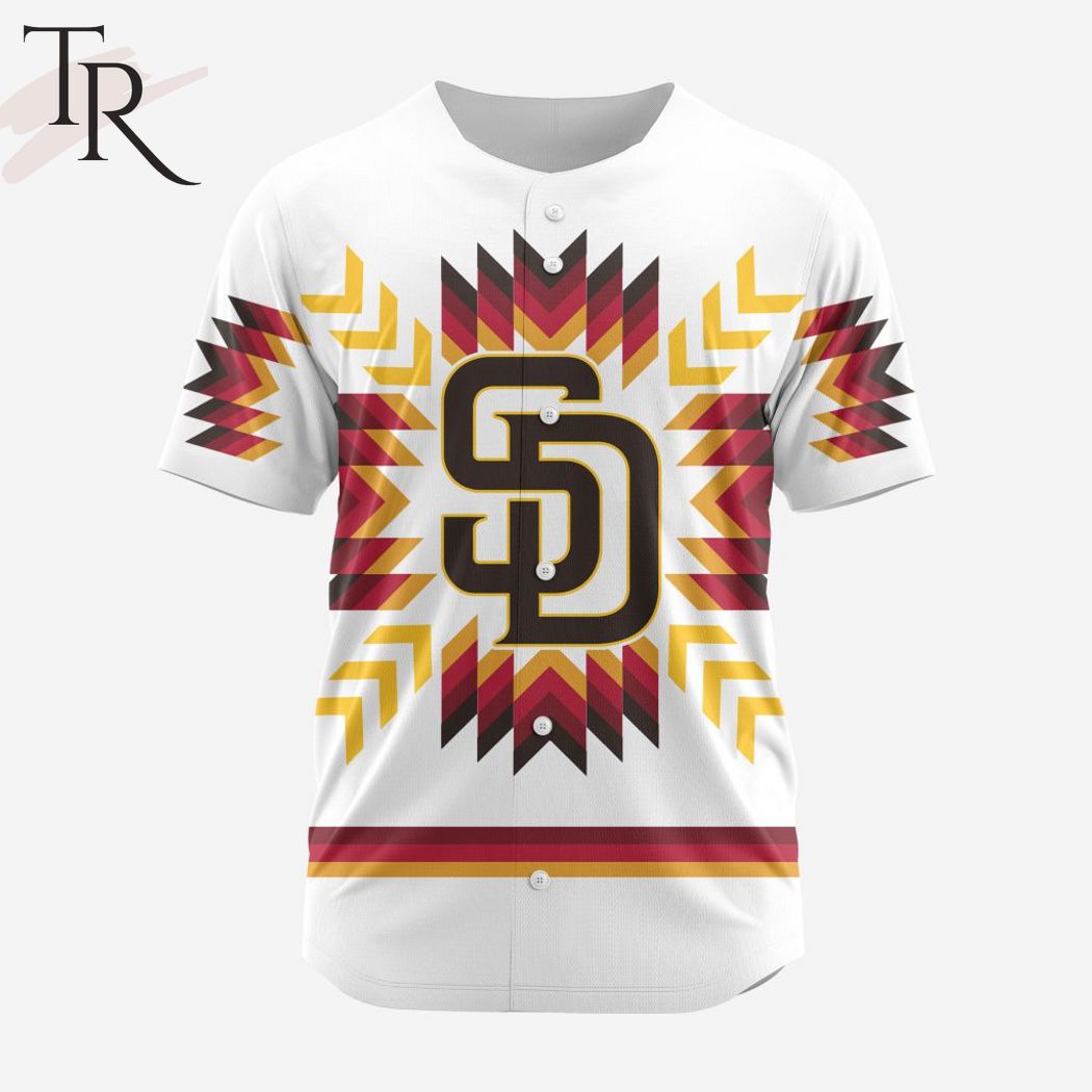 New MLB San Diego Padres Special Native Design Baseball Custom Jersey Fan Gift