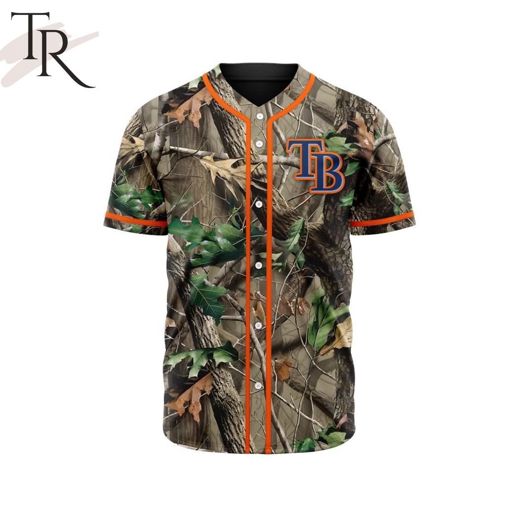 New MLB Tampa Bay Rays Special Realtree Camo Hunting Baseball Custom Jersey Fan Gift
