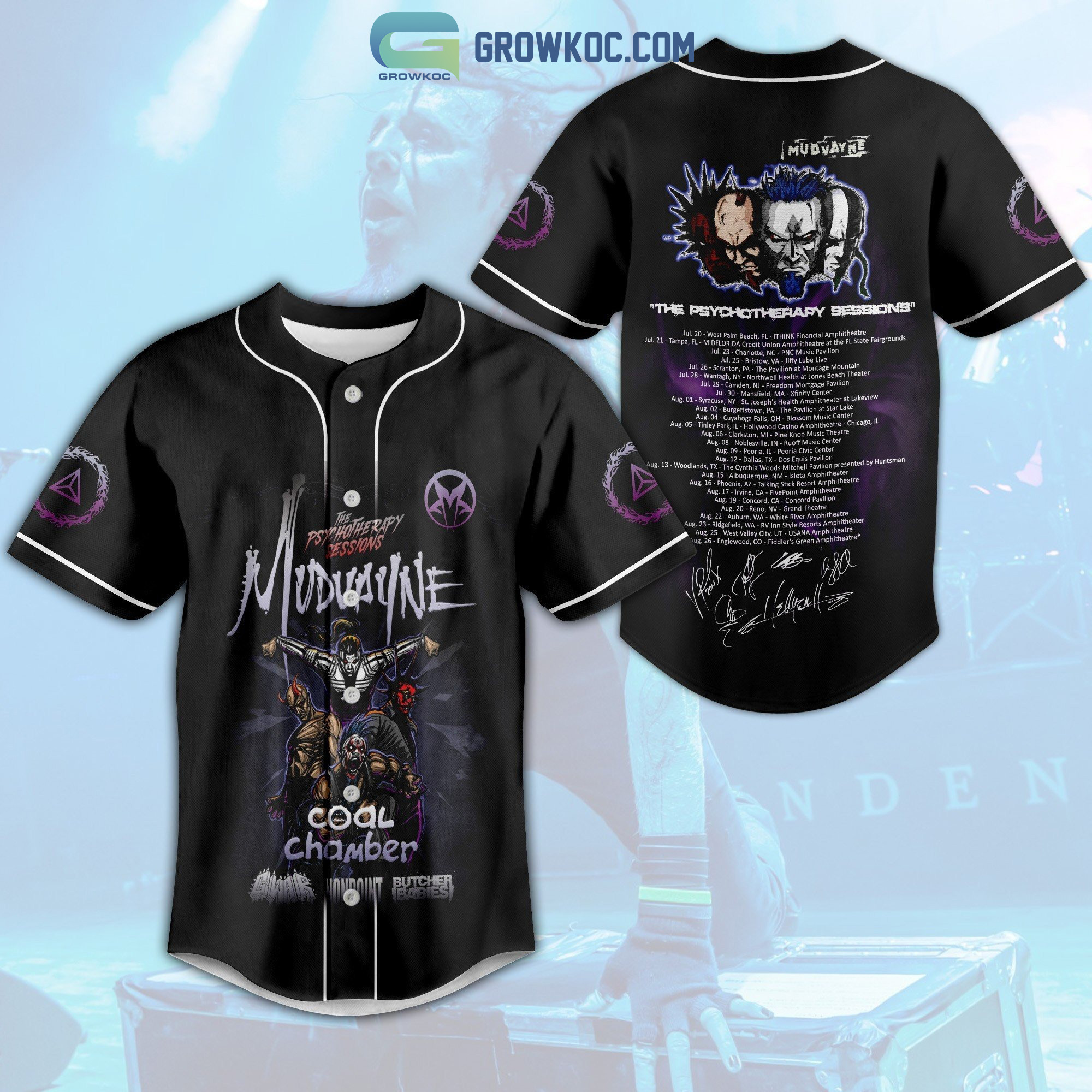 New Mudvayne The Psychotherapy Sessions Baseball Custom Jersey Fan Gift