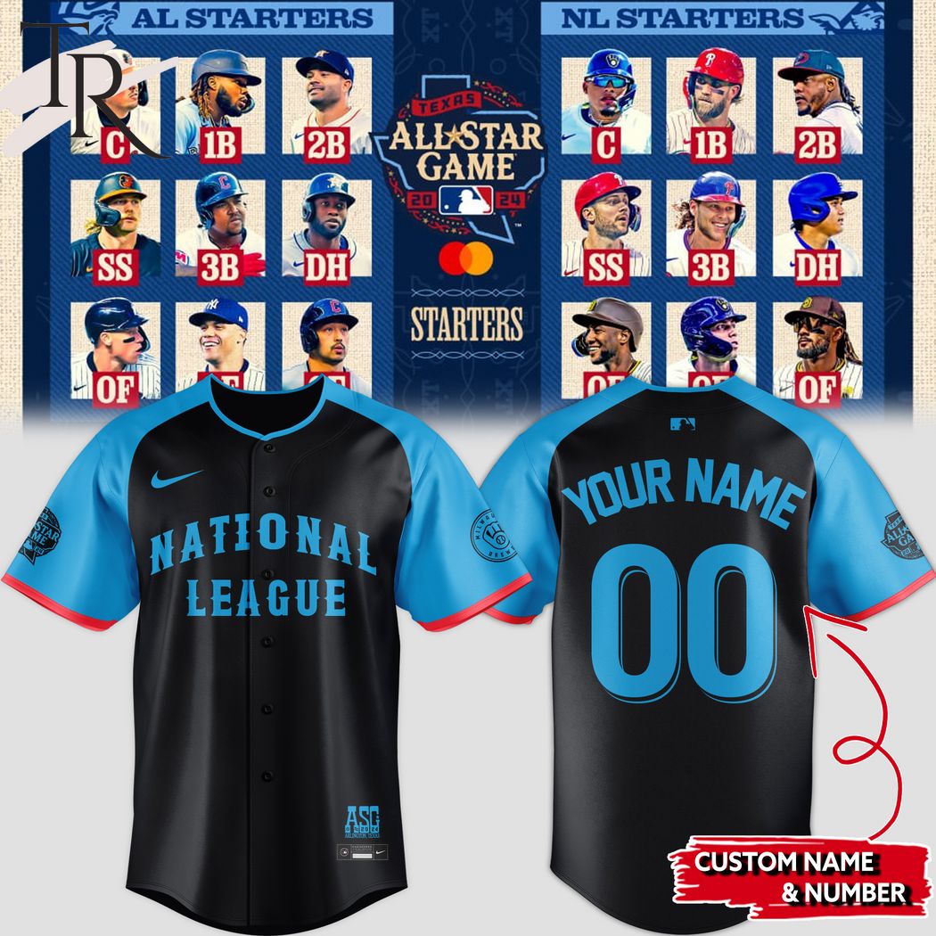New National League MLB All-Star 2024 Custom Baseball Custom Jersey Fan Gift