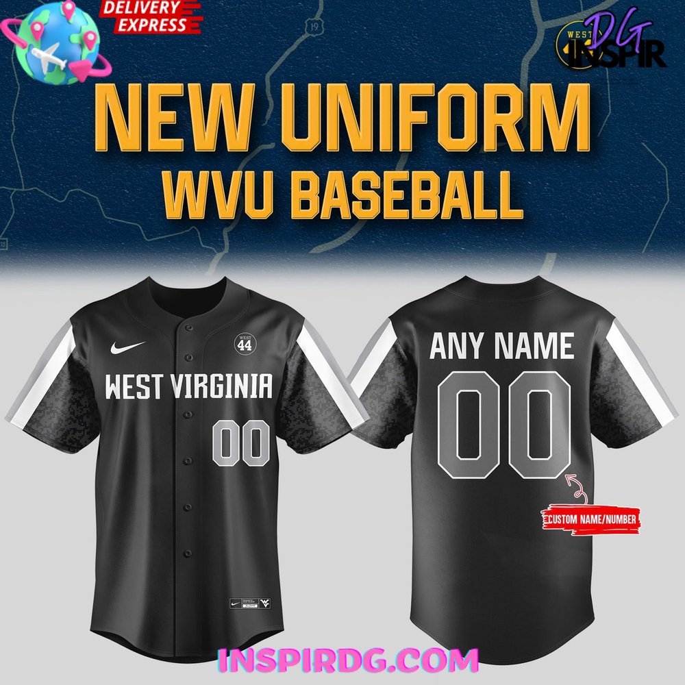New New Uniform West Virginia University 2025 Coal Rush Baseball Custom Jersey Fan Gift