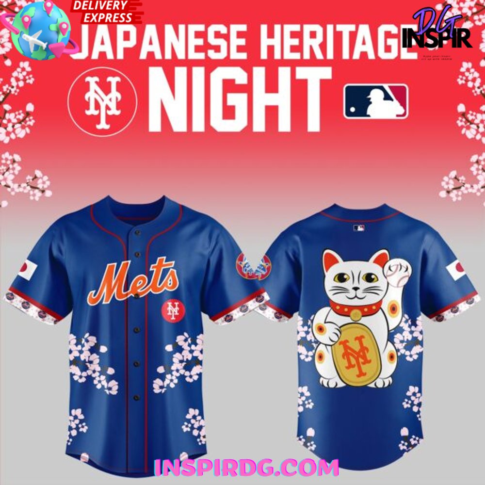 New New York Mets Japanese Heritage Night 2025 Baseball Custom Jersey Fan Gift