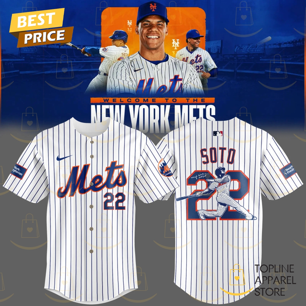 New New York Mets Juan Soto 22 With Signature Baseball Custom Jersey Fan Gift