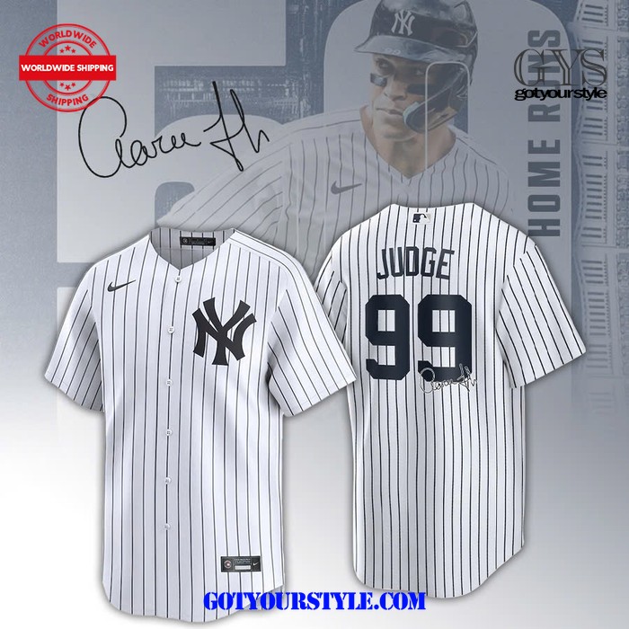 New New York Yankees Aaron Judge Signature Baseball Custom Jersey Fan Gift