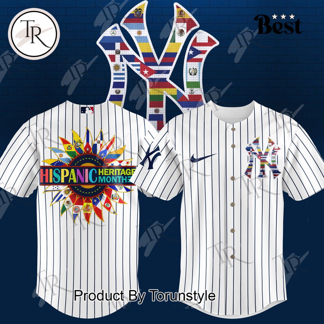New New York Yankees Happy Hispanic Heritage Month 2024 Baseball Custom Jersey Fan Gift