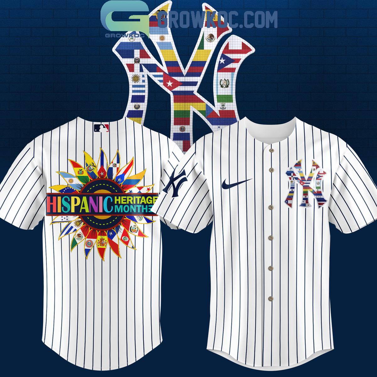 New New York Yankees Happy Hispanic Heritage Month Baseball Custom Jersey Fan Gift