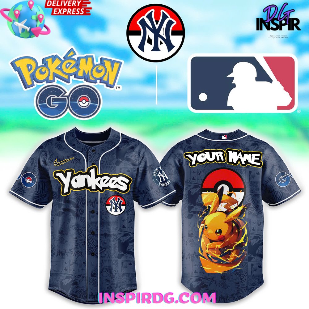 New New York Yankees PokÃ©mon GO Special Baseball Custom Jersey Fan Gift