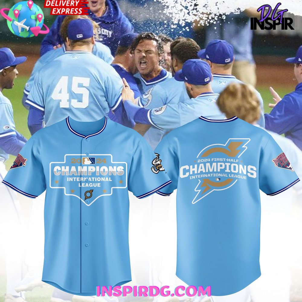 New Omaha Storm Chasers International League Championship 2024 Baseball Custom Jersey Fan Gift