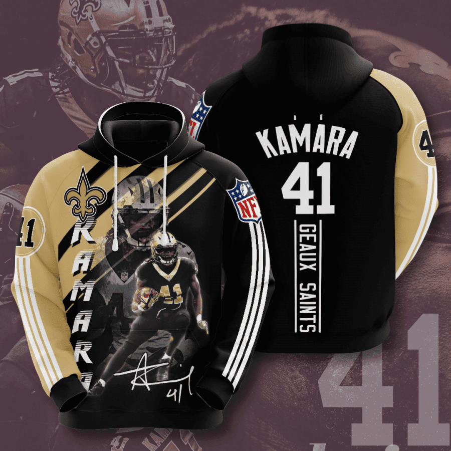 New Orleans Saints Alvin Kamara Hoodie  Zip Hoodie