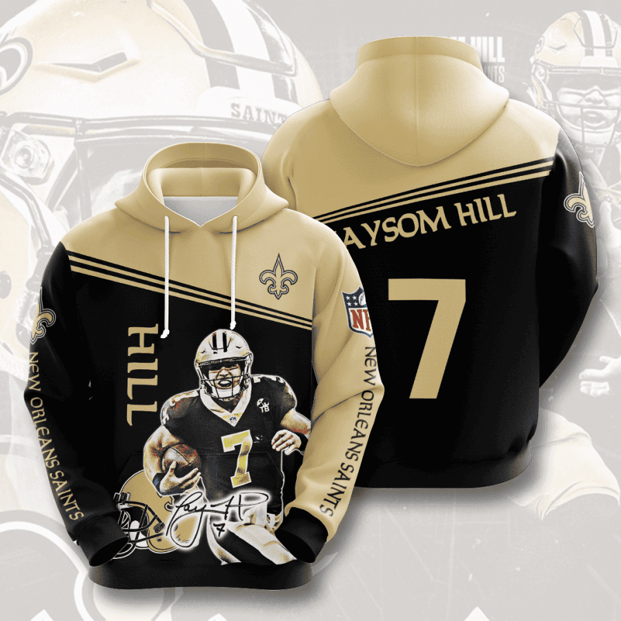 New Orleans Saints Hill 7 Hoodie  Zip Hoodie Version 1251