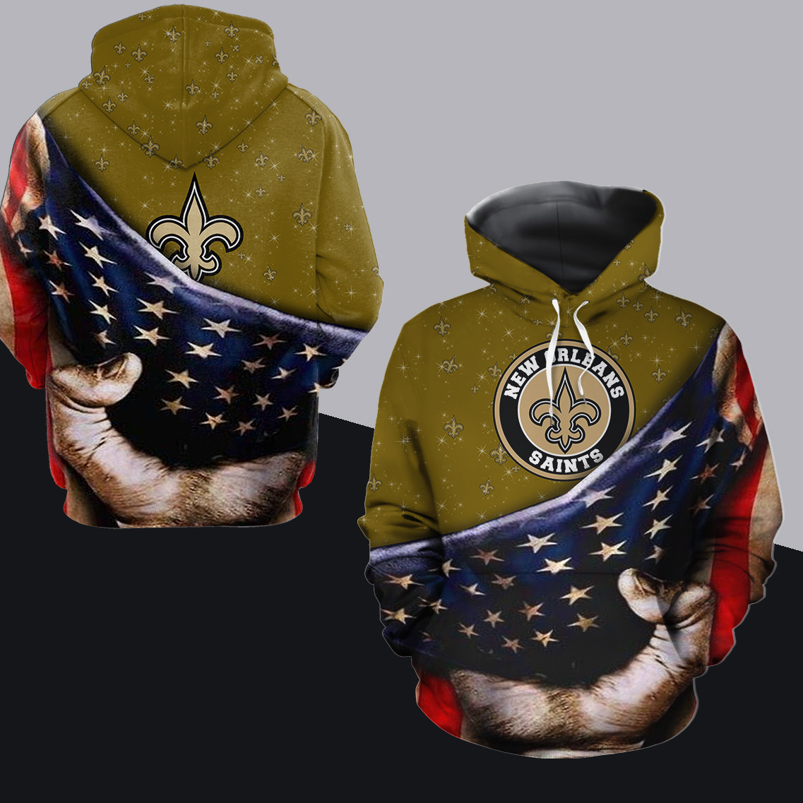 New Orleans Saints Hoodie  Zip Hoodie Version 1179