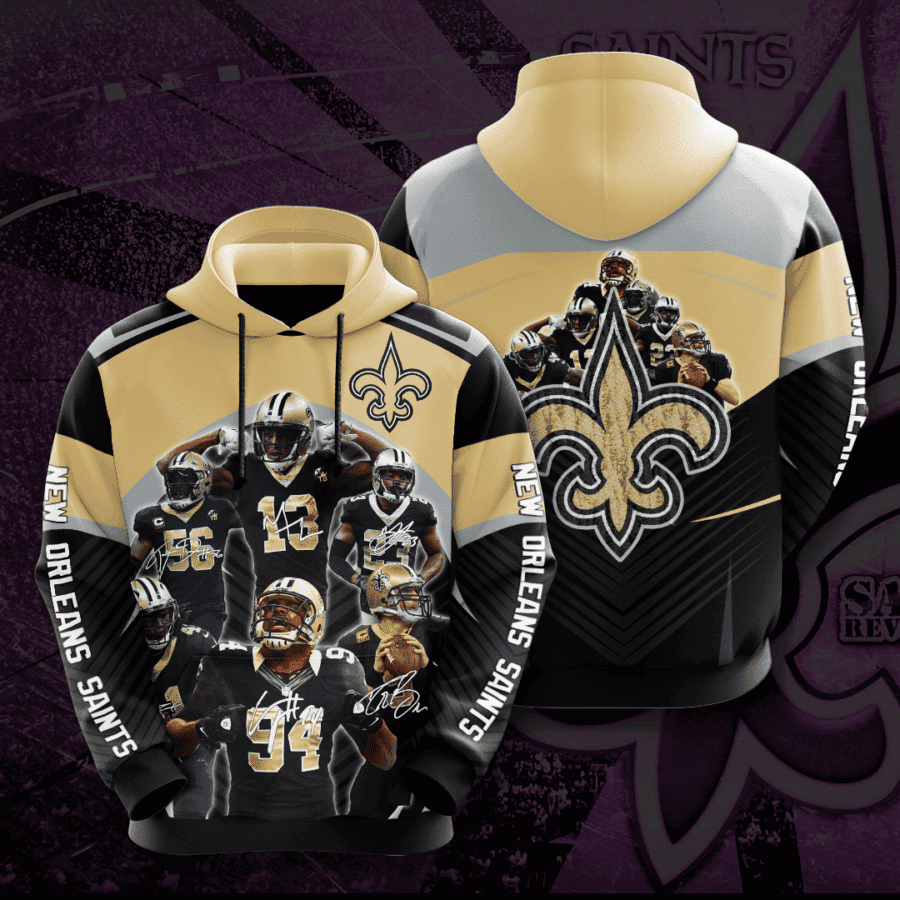New Orleans Saints Hoodie  Zip Hoodie Version 1221