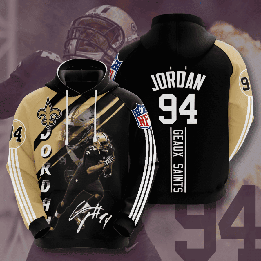 New Orleans Saints Jordan 94 Hoodie  Zip Hoodie Version 1113