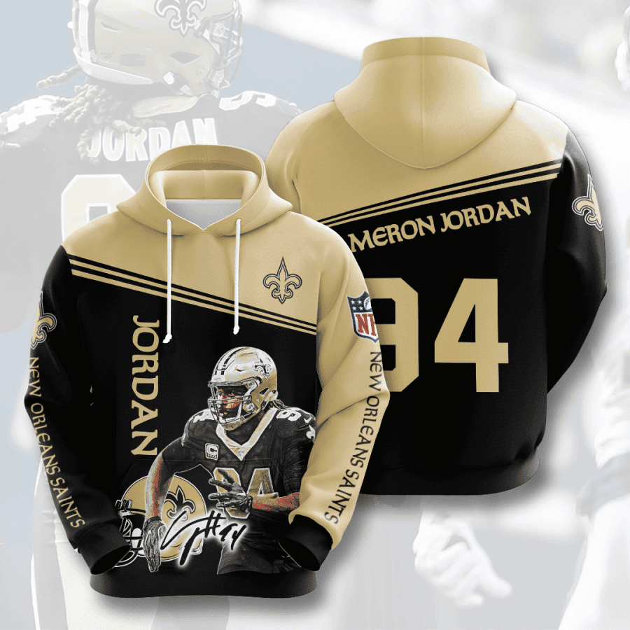 New Orleans Saints Jordan 94 Hoodie  Zip Hoodie Version 1153