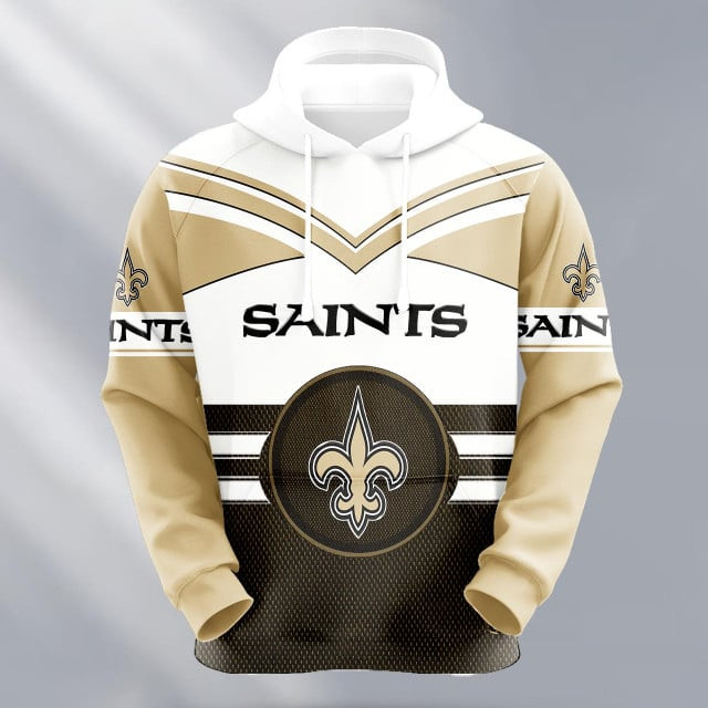 New Orleans Saints Logo NFL 3D Hoodie Version 216
