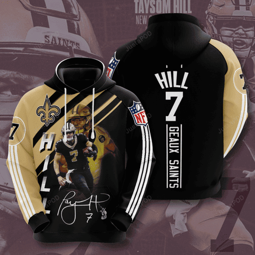 New Orleans Saints Taysom Hill Hoodie  Zip Hoodie