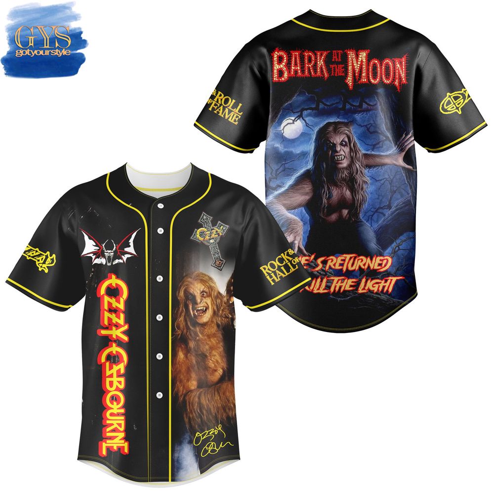 New Ozzy Osbourne Bark At The Moon Baseball Custom Jersey Fan Gift