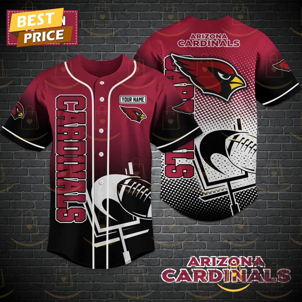 New Personalized Arizona Cardinals Logo Baseball Custom Jersey Fan Gift