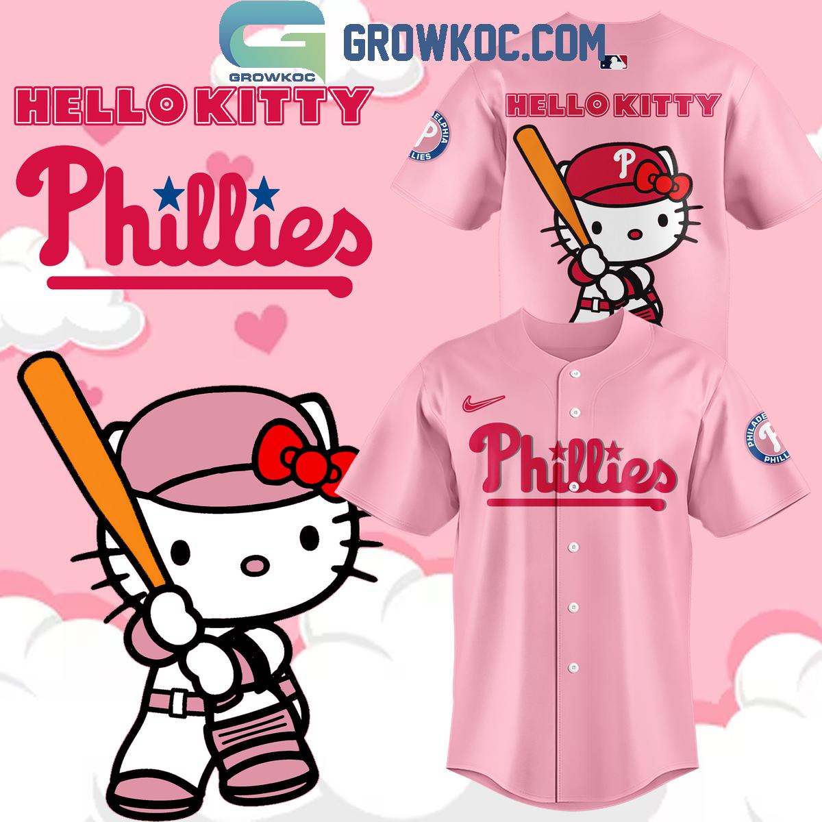 New Philadelphia Phillies Hello Kitty Night 2024 Celebrating 50th Anniversary Baseball Custom Jersey Fan Gift